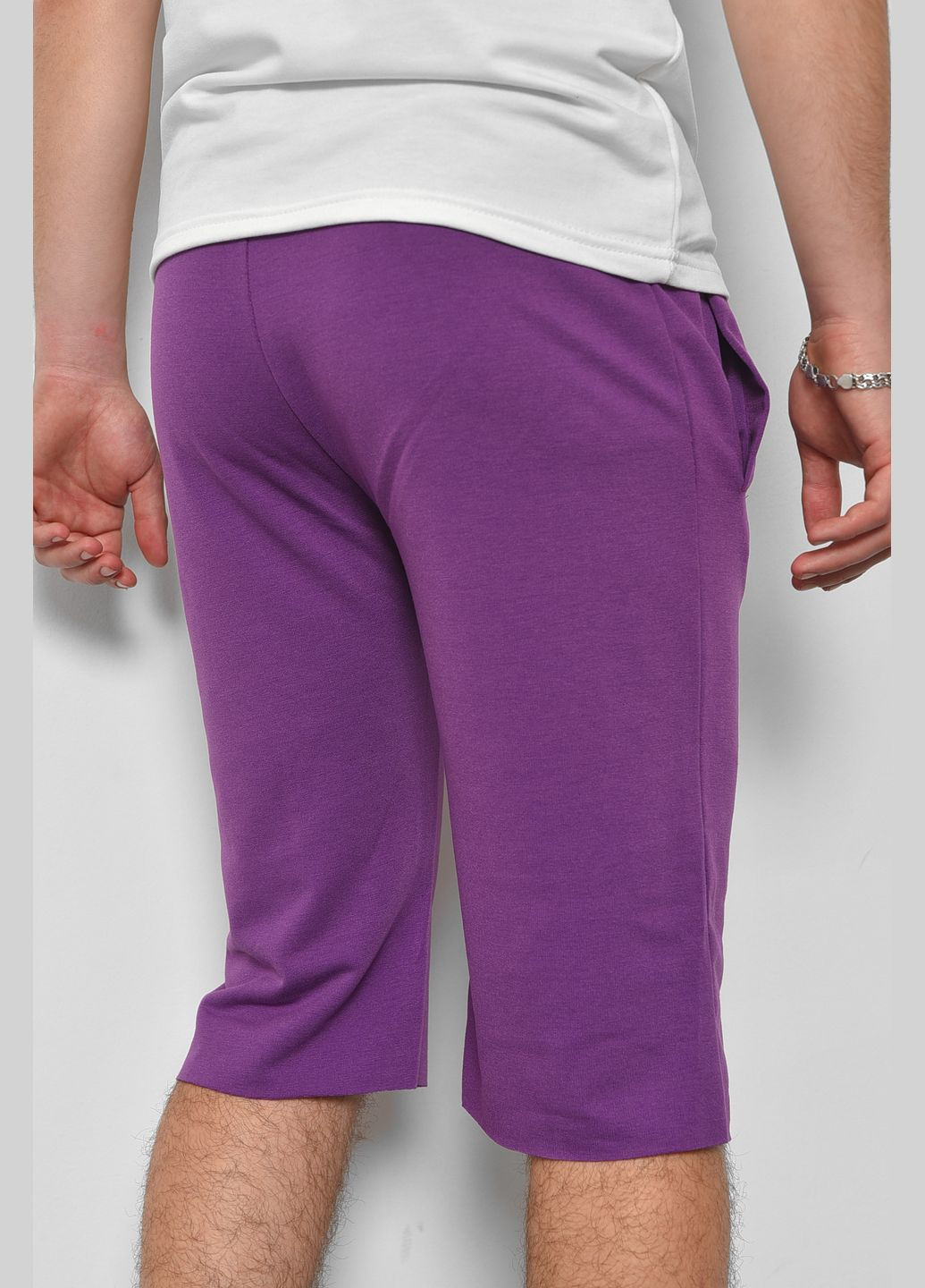 Шорти чоловічі фіолетового кольору Let's Shop (290255299)