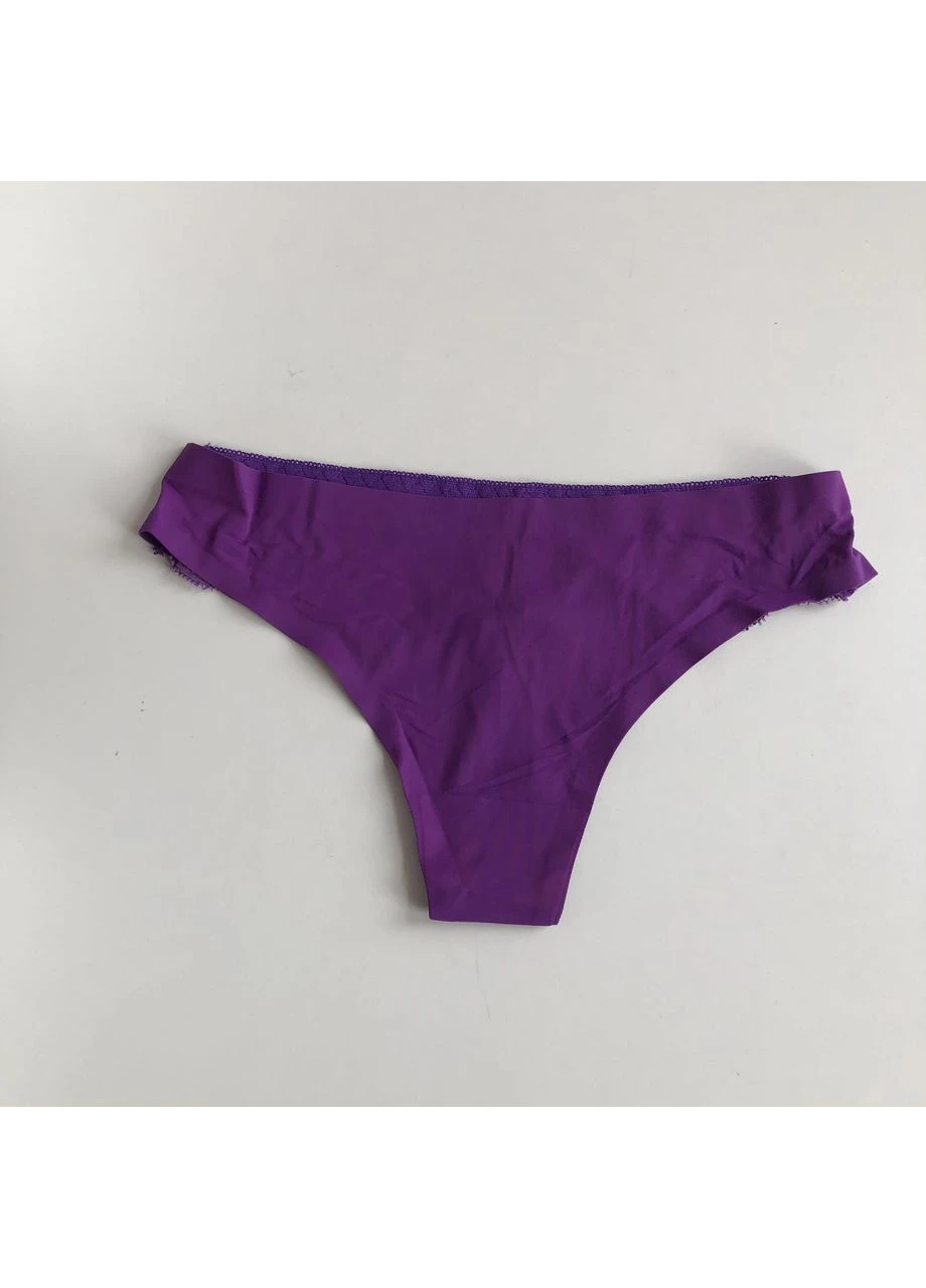 Трусики бесшовные с кружевной вставкой No Brand (390255734)