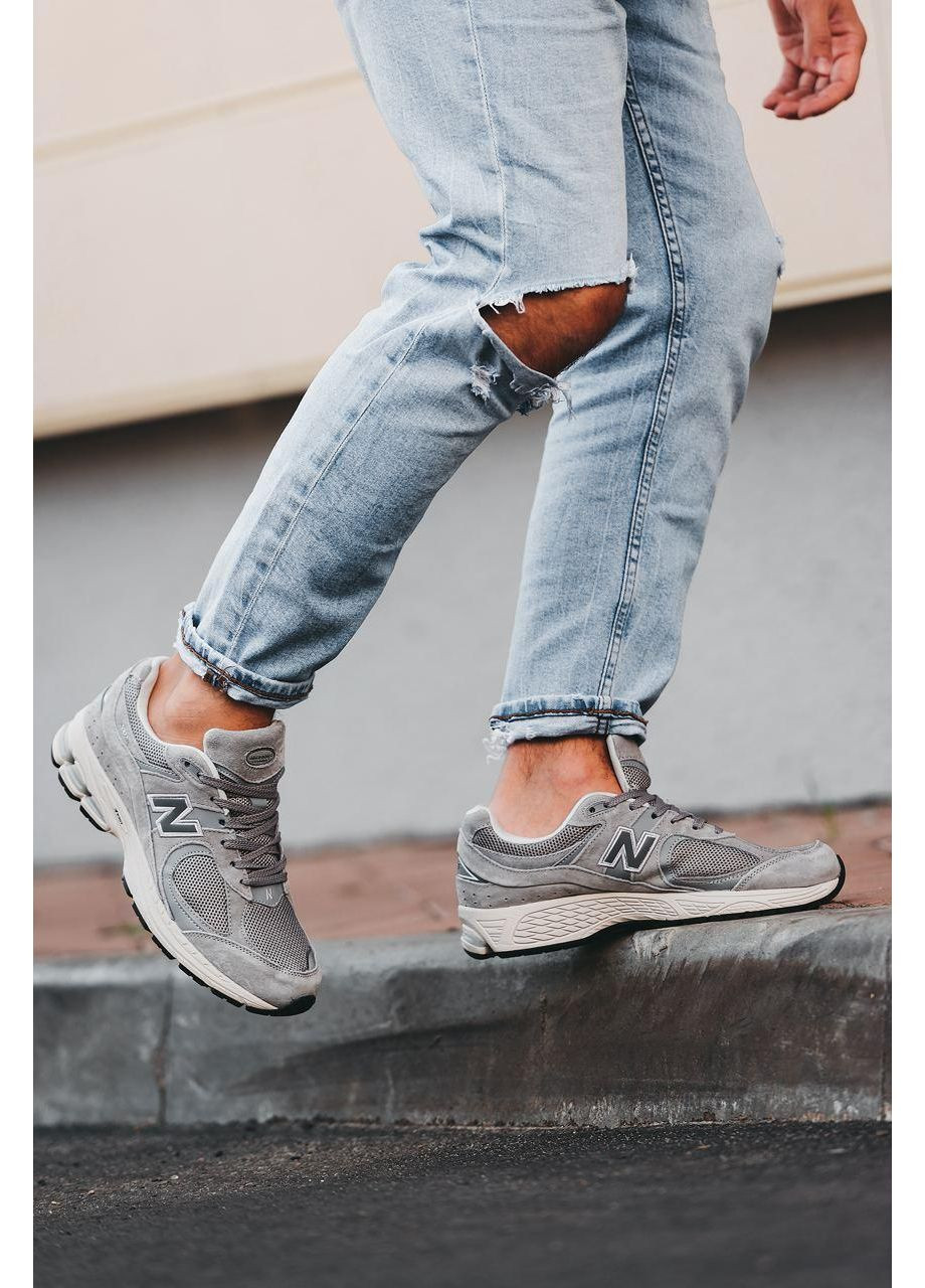 Серые демисезонные кроссовки мужские new balance 2002r grey v2 нью беланс 2002r No Brand