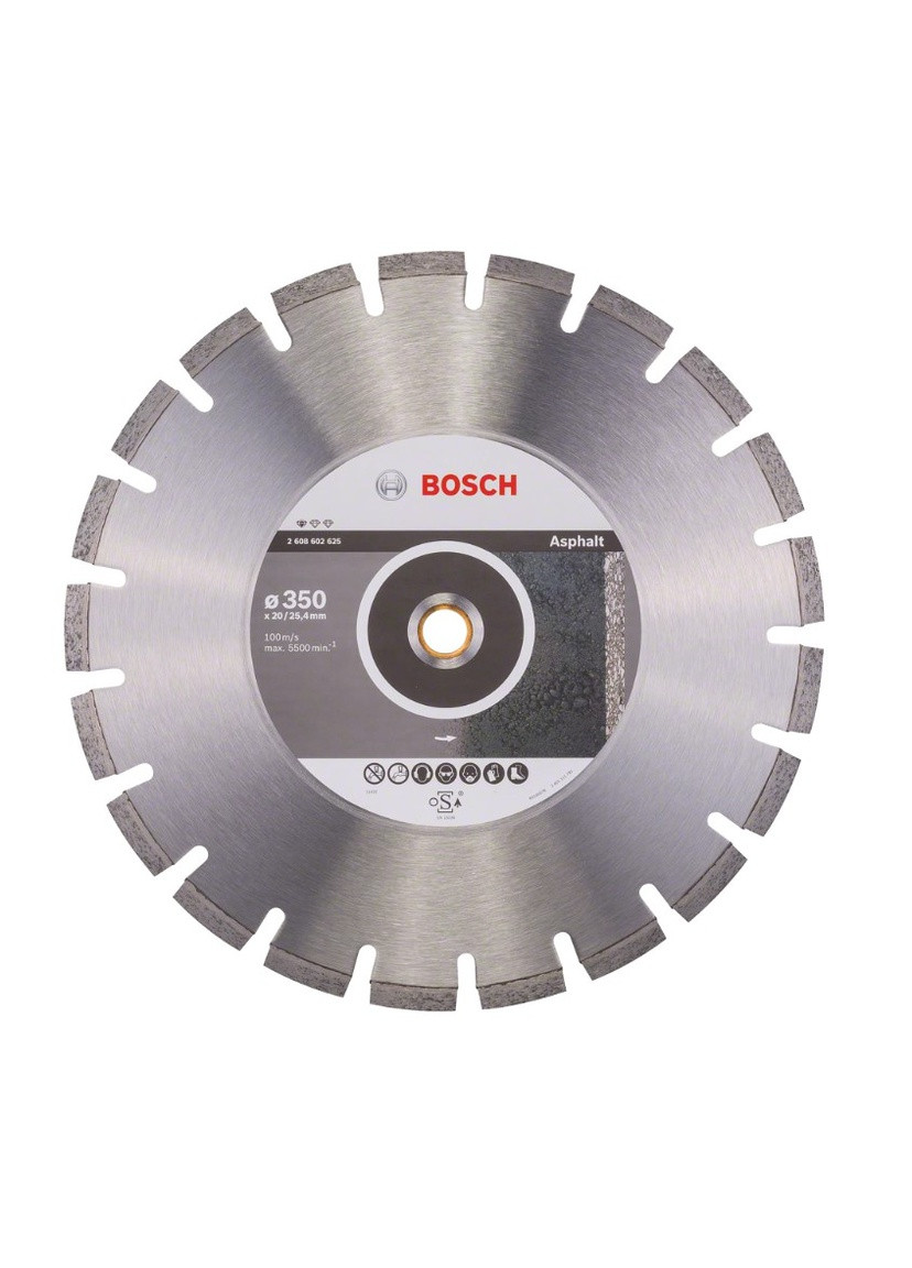 Алмазний диск PF Asphalt (350х20/25.4 мм) круг відрізний сегментний по асфальту (21692) Bosch (295030436)