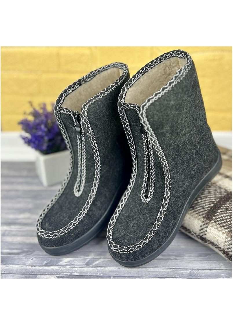 Черные жiночi бурки високi е-004005-3 чорнi Dago