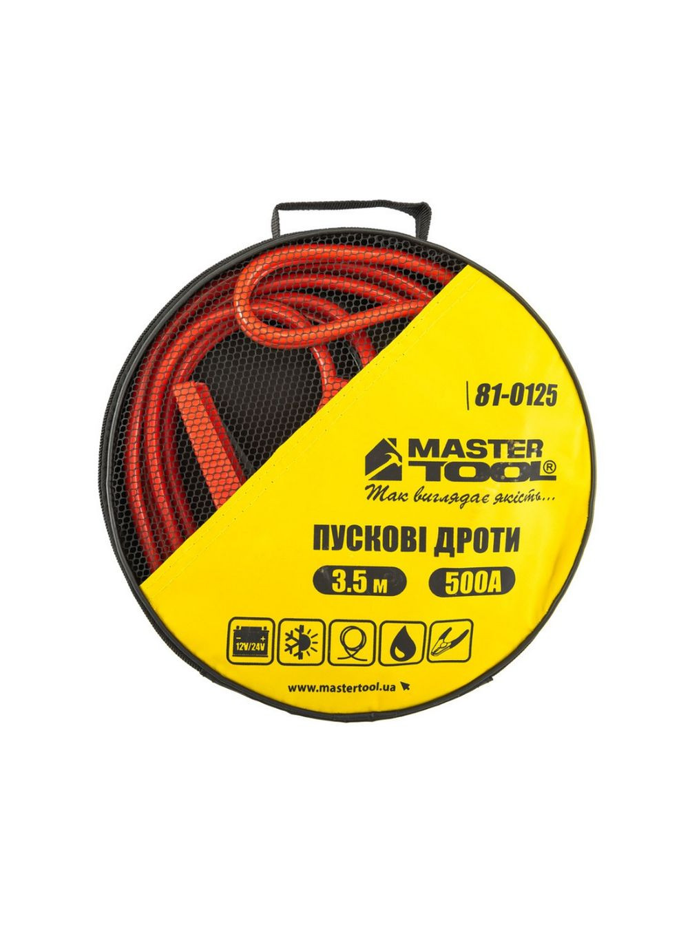 Провода пусковые 500 A x 3.5 м (81-0125) Mastertool (341533325)