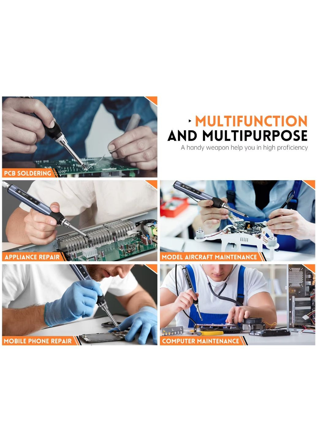 Портативный паяльник с дисплеем HS-01 65w Type-C Fnirsi (326024602)