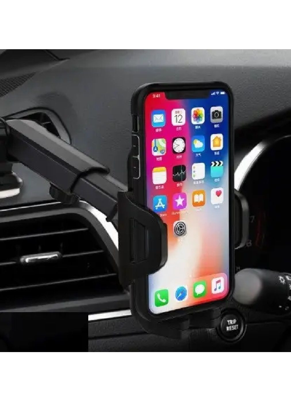 Тримач для телефону в автомобіль з розсувним фіксатором кріпленням присоскою на торпедо скло (479000-Prob) Unbranded (315386735)