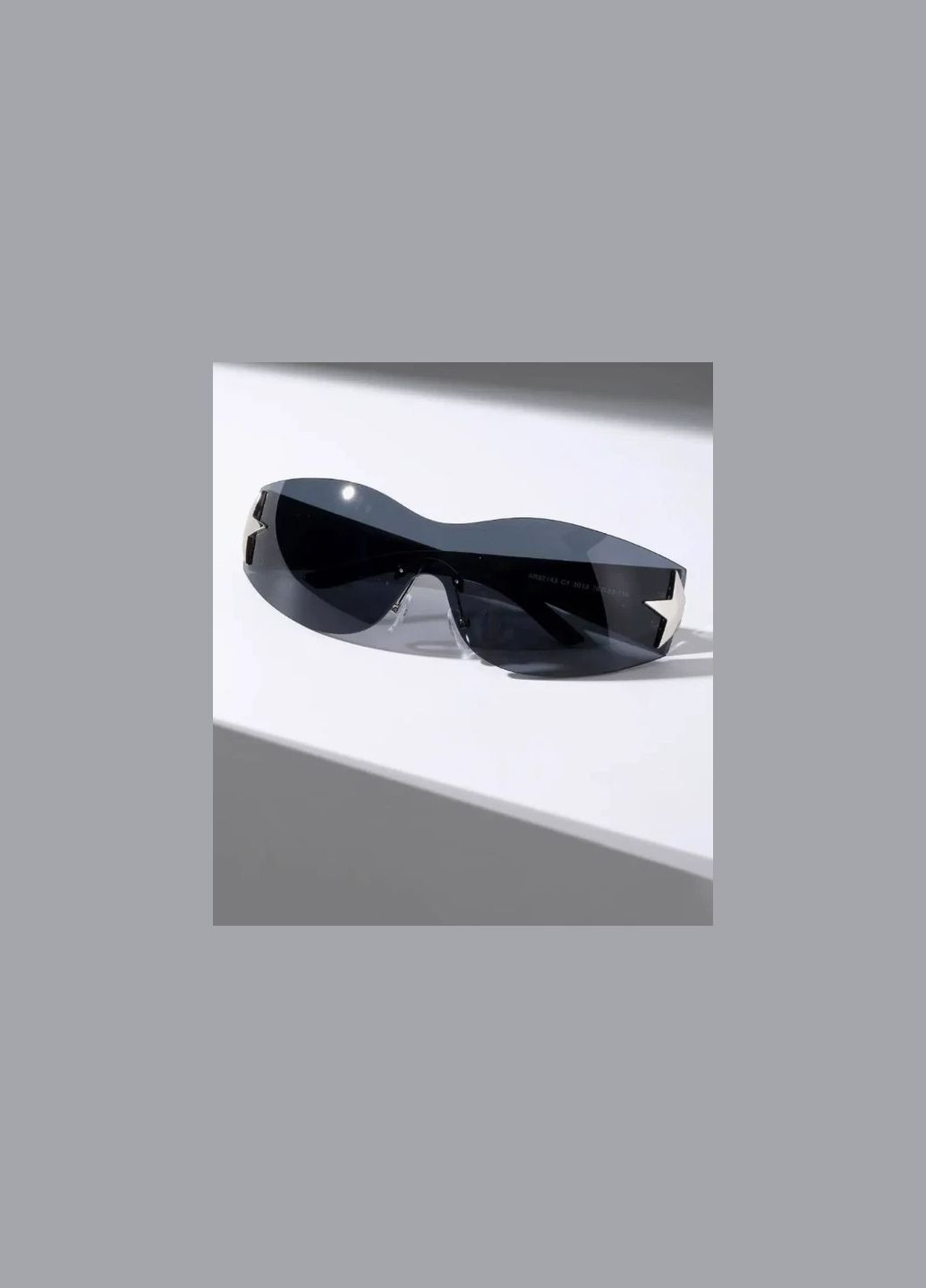 Очки солнцезащитные женские подростковые стиль y2k kpop со звездой черные No Brand (322337162)