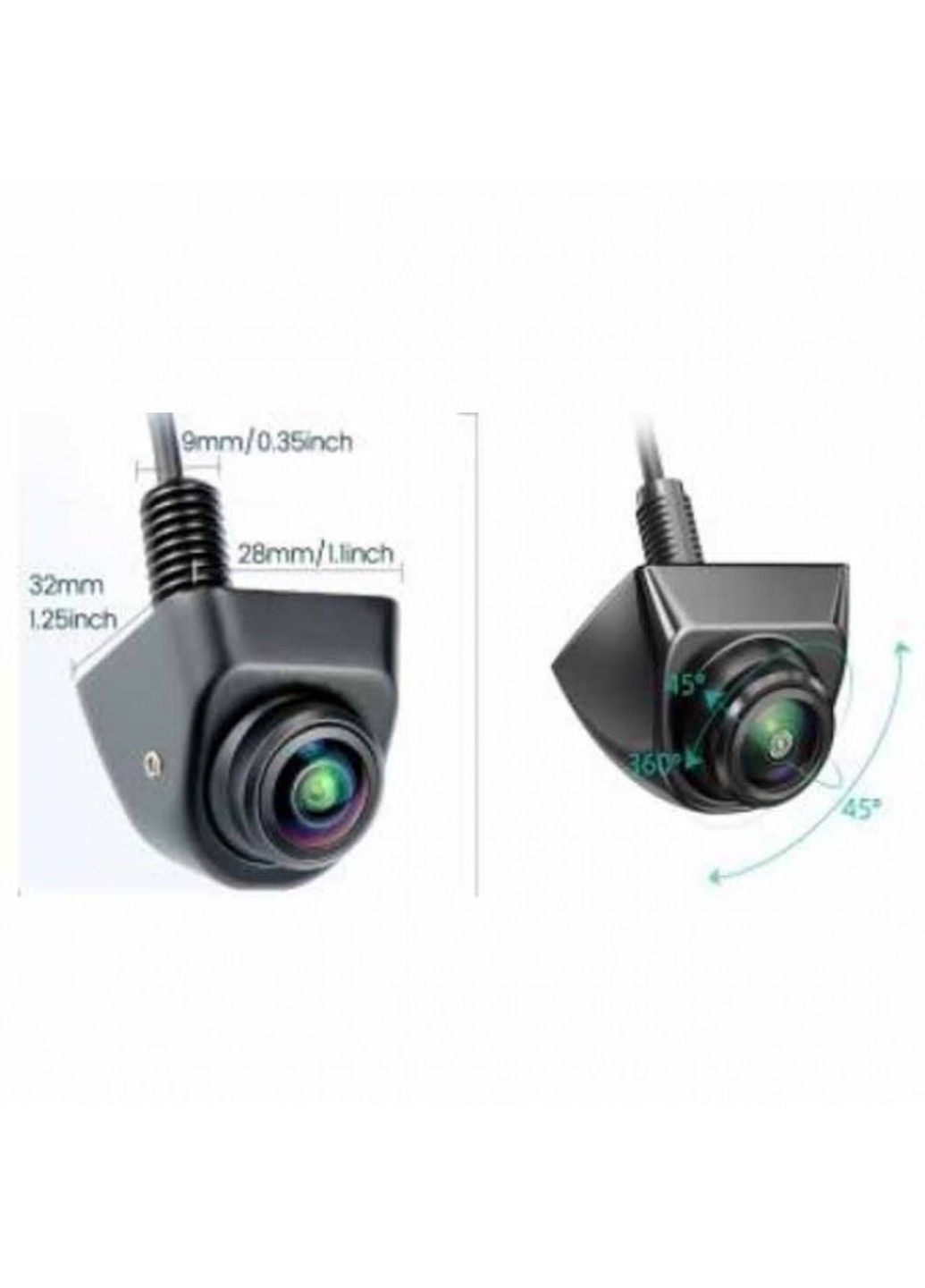 Камера заднього виду E305 AHD 1920x1080p об'єктив «риб'яче око» No Brand (332634788)