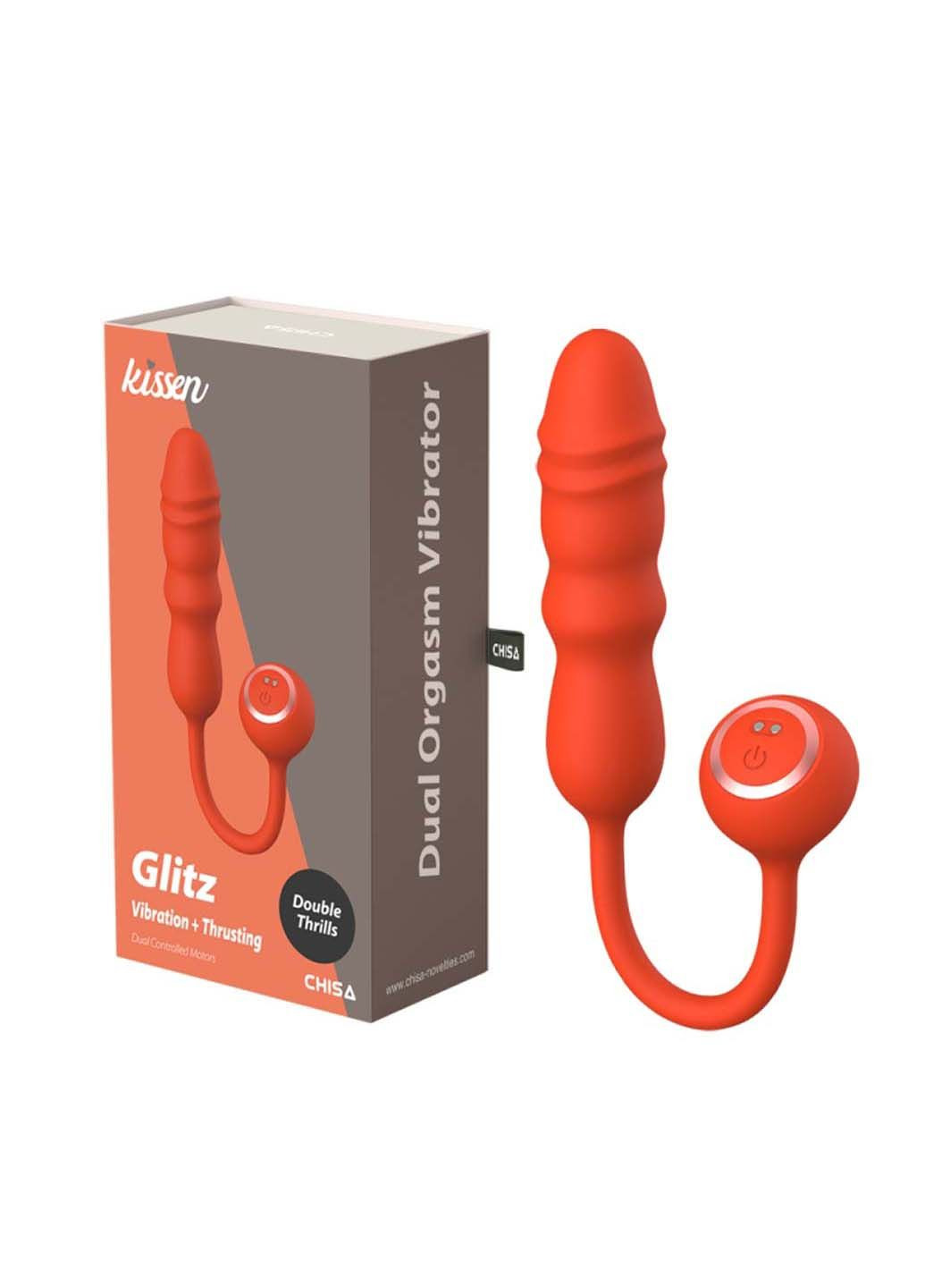 Вибратор для женщин Dual Orgasm Vibrator Kissen Glitz Chisa (291443712)