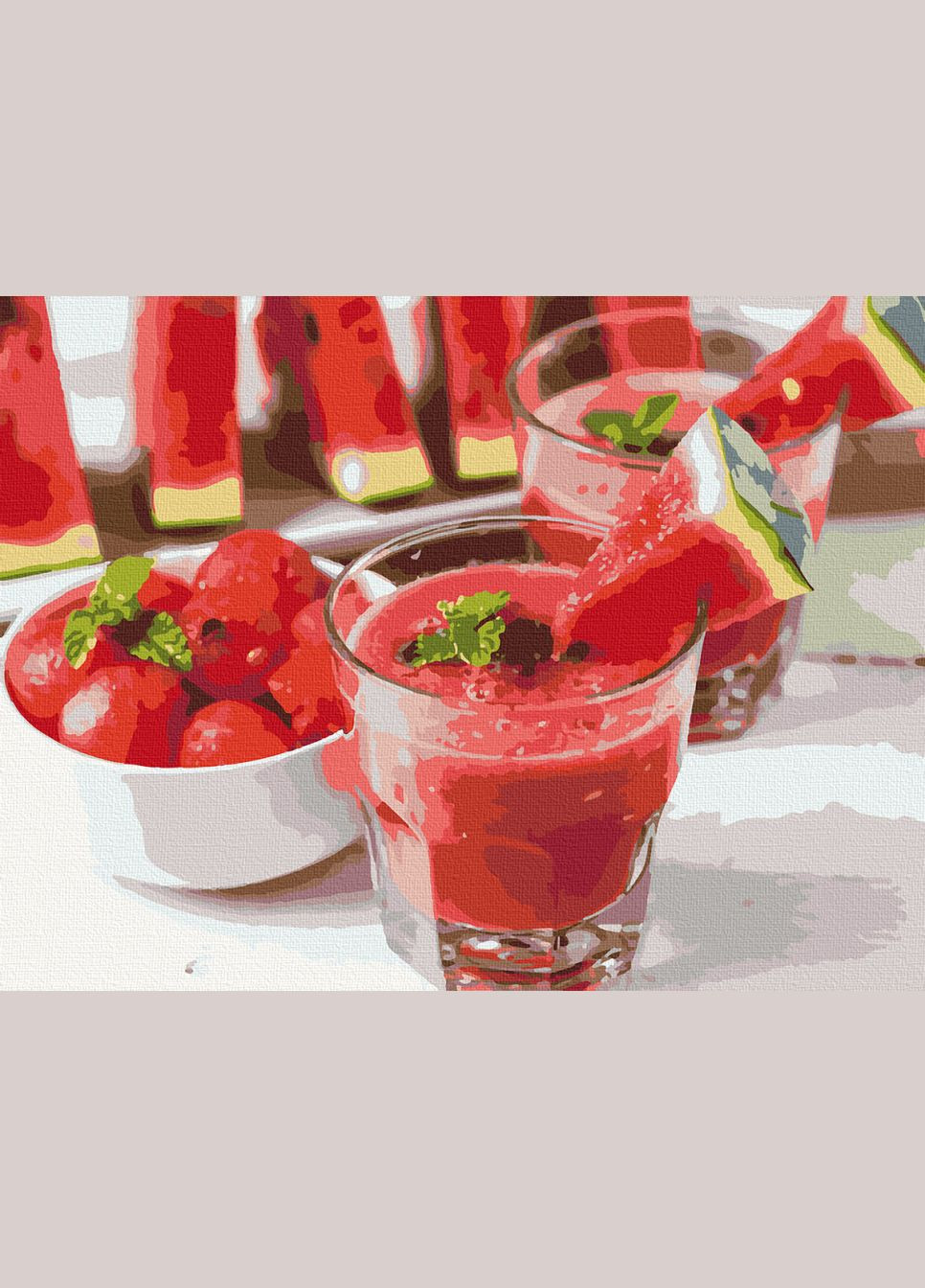 Картина по номерам "Арбузный смузи" 12008-AC Art Craft (301791905)