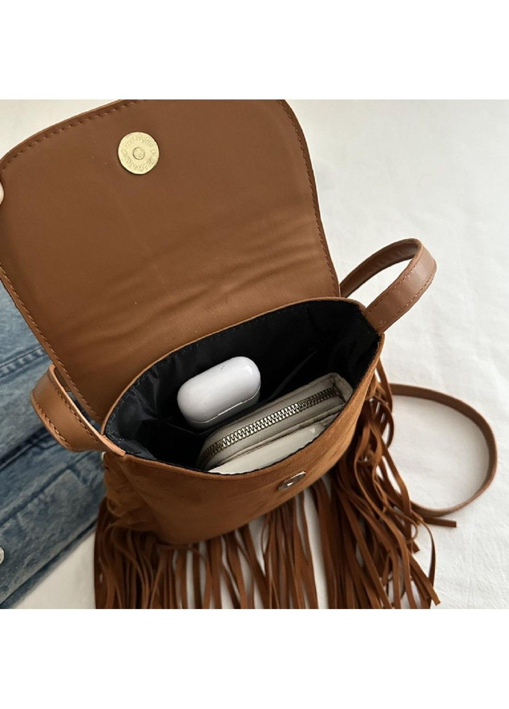 Жіноча стильна сумка з бахромою P2-9333C Lilly (369892919)