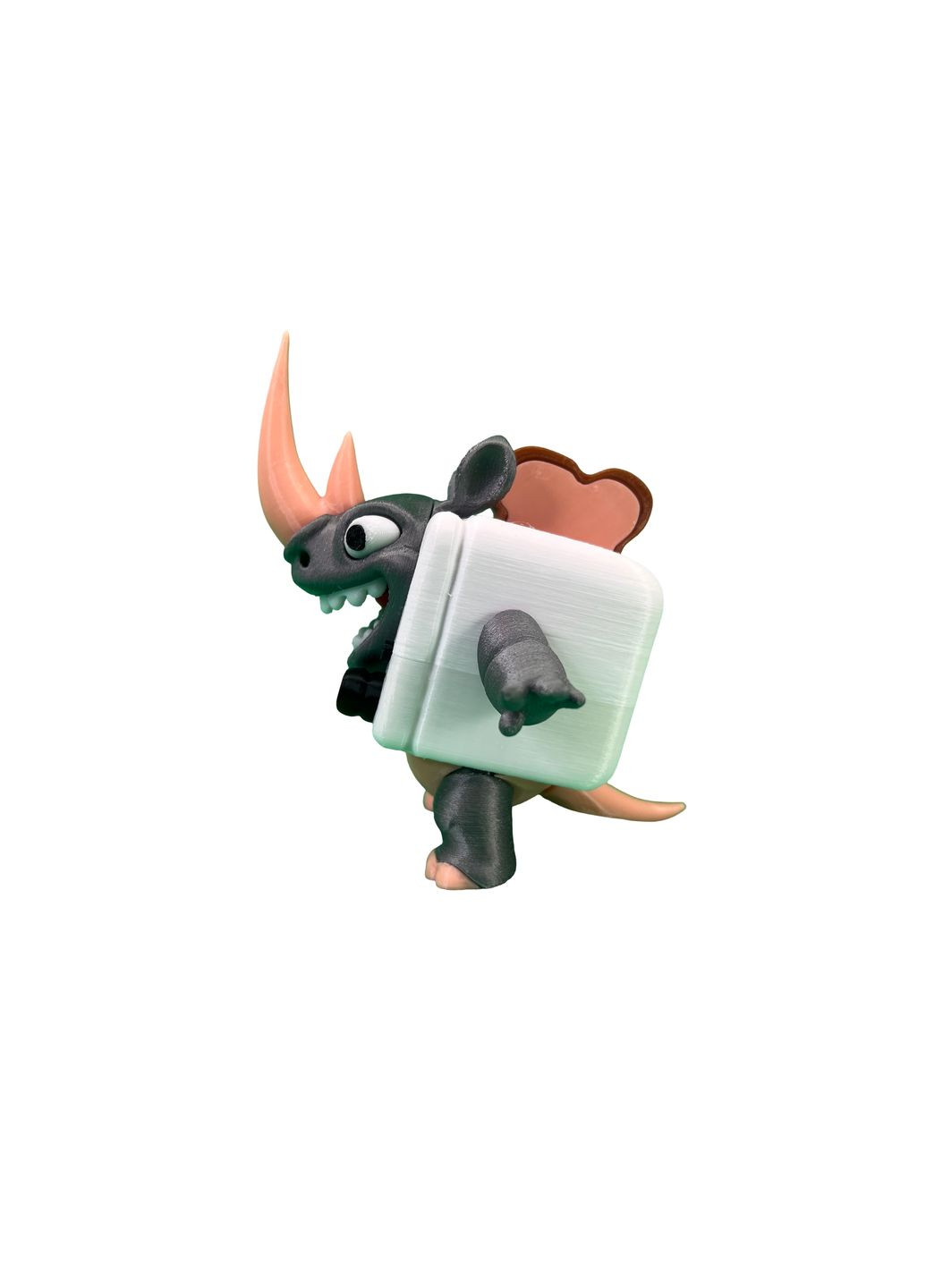 Іграшка Rino Rino Tosterino з серії Italian Brainrot, сірий 11 см (PIG10044) DrukHouse3D (352166145)