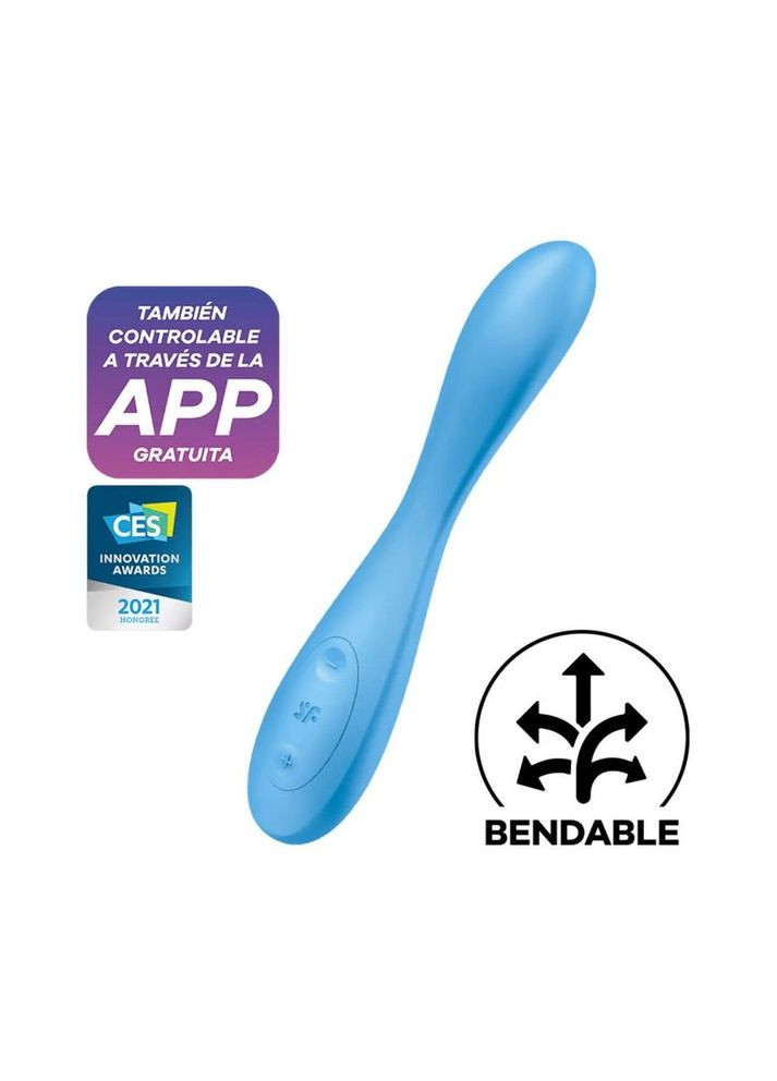 Универсальный смарт-вибратор G-Spot Flex 4+, гибкий ствол с фиксацией положения – CherryLove Satisfyer (332209378)