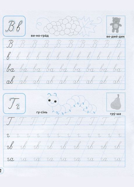 Підготовка до школи Вчимося писати рукописні літери (9789669826589) Виват (316080866)