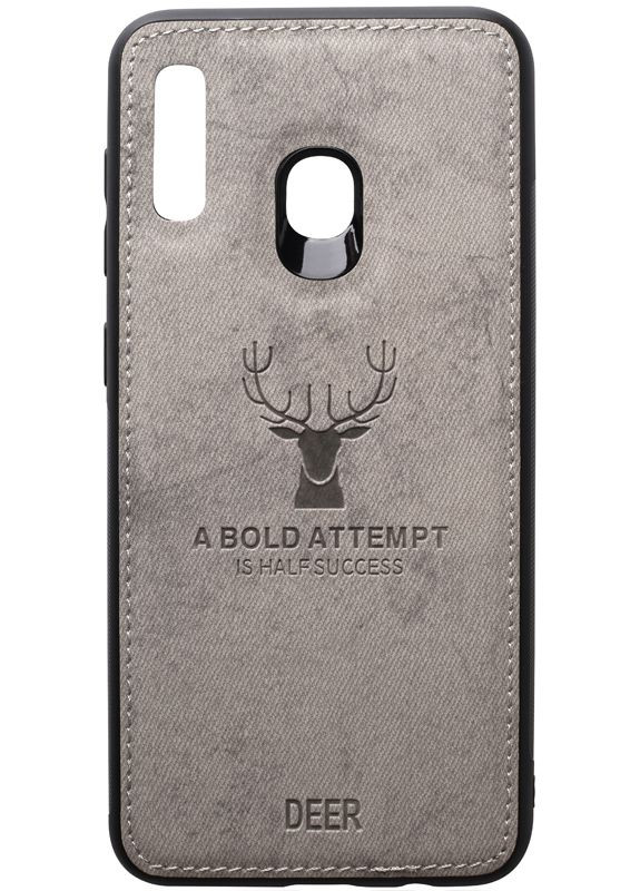 Чехолнакладка Deer Shell With Leather Effect Case Samsung Galaxy A20/A30 Grey Toto (301779838)