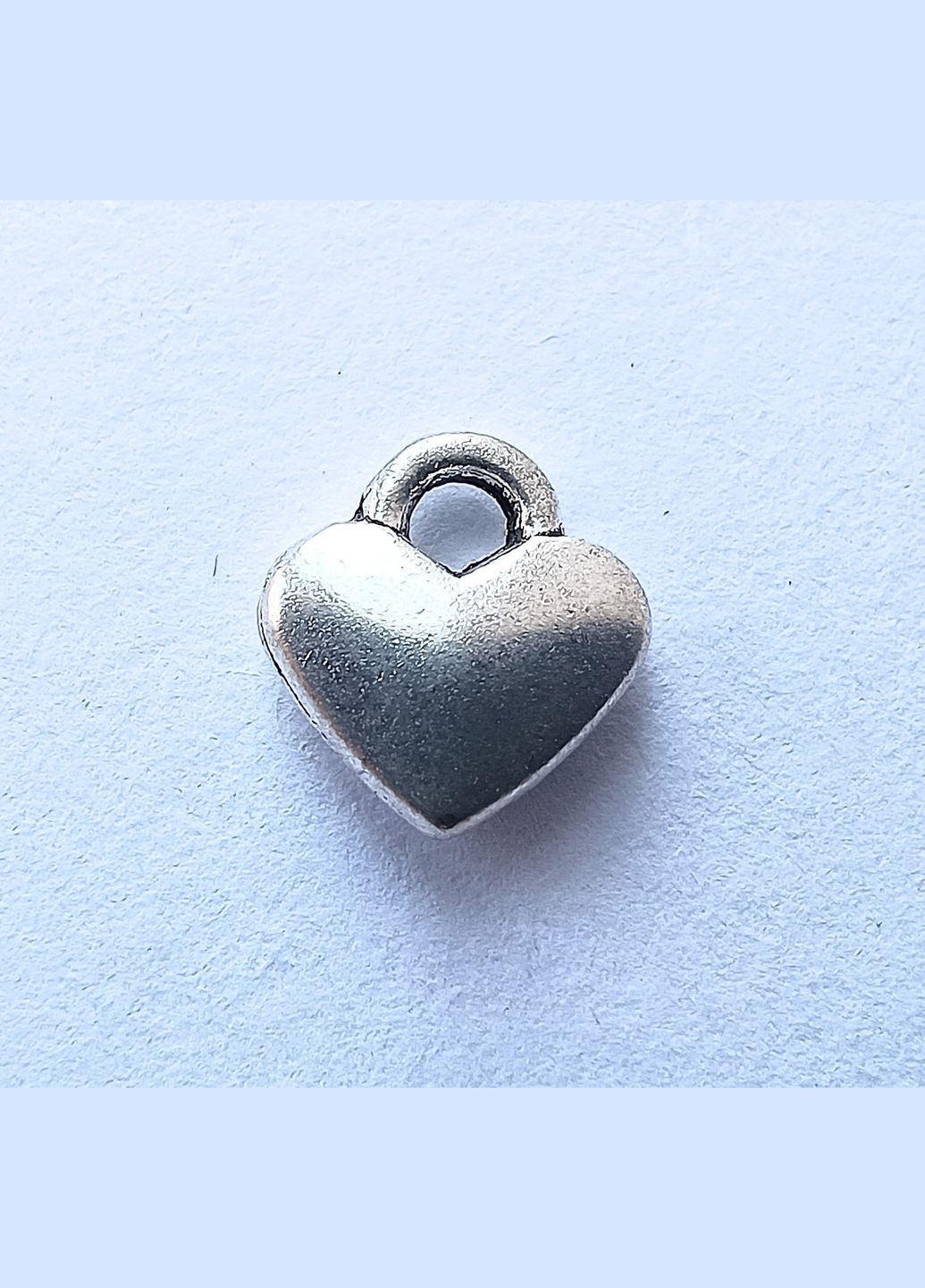 Підвіска Кулон серце Античне срібло 8 мм x 7 мм Finding (316251194)