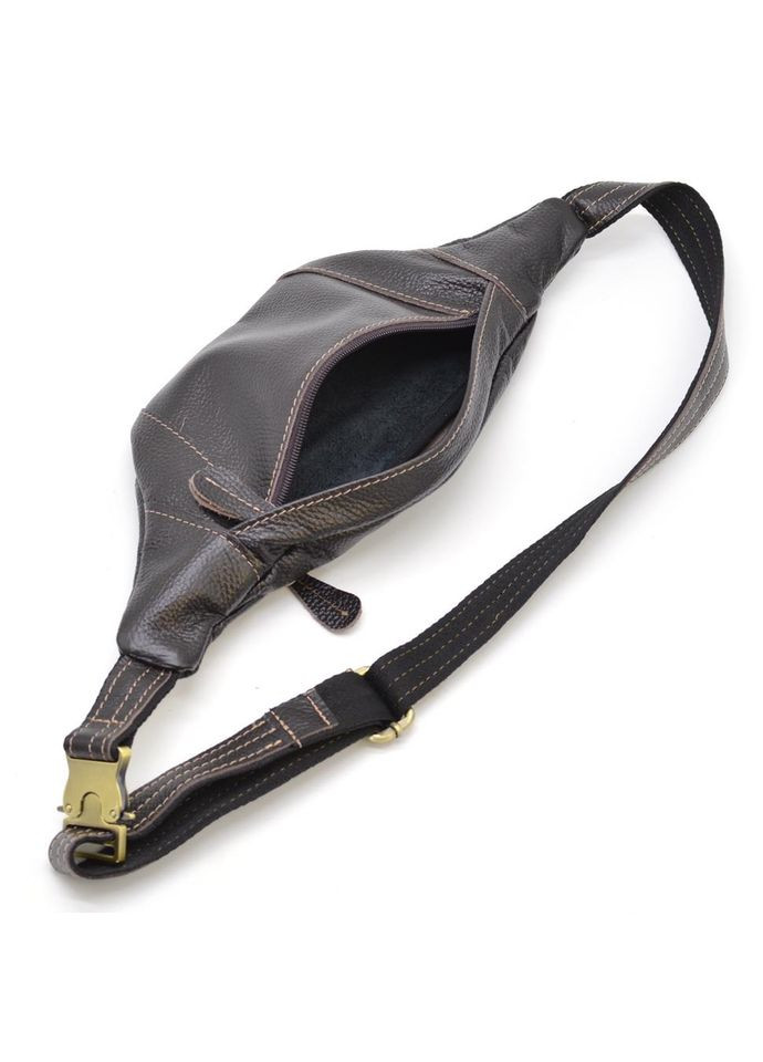 Бананка кожаная напоясная сумка LIMARY Lim-525FC темно-коричневый флотар No Brand (298808262)