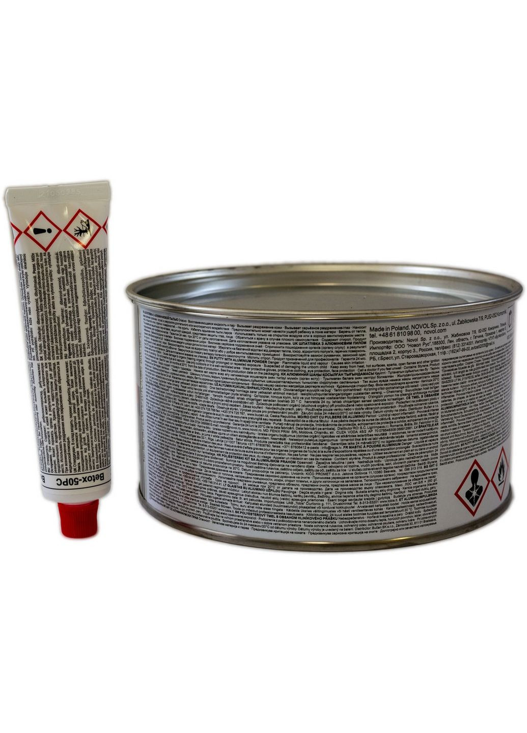 Шпаклівка з алюмінієм 1.8 кг alu No Brand (282594157)