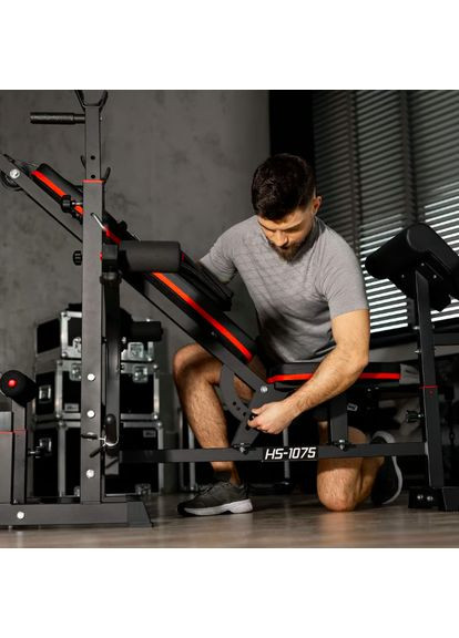 Скамейка тренировочная HS-1075 Pro с партой Скотта Hop-Sport (365718047)