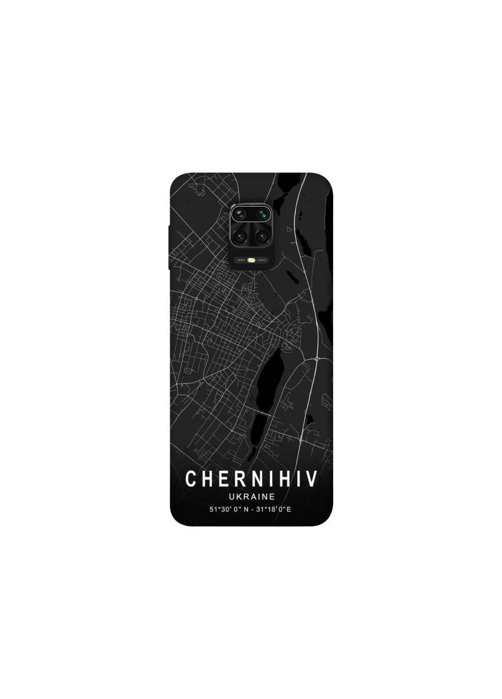 Чохол на Xiaomi Redmi Note 9s / Note 9 Pro / Note 9 Pro Max Chernihiv map Frontalka (365307429)