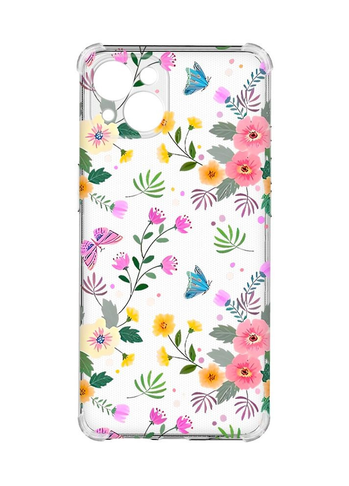 Чехол с утолщенными углами на iPhone 15 Plus:: Цветочный фон (принт 369) Creative (360701188)