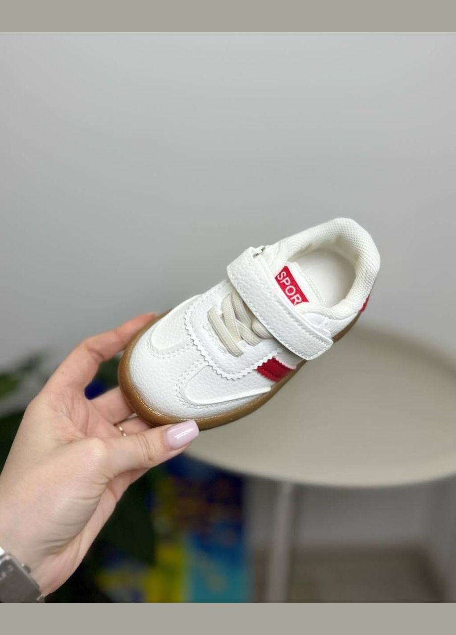 Белые детские кроссовки белые 1290 No Brand
