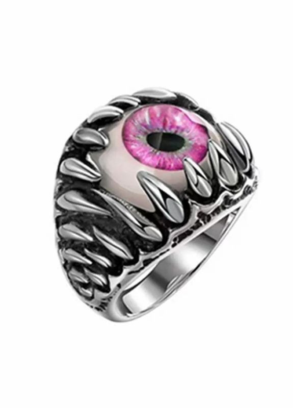 Мистическое мужское кольцо синий глаз держит пасть дракона размер регулируемый Fashion Jewelry (285780995)