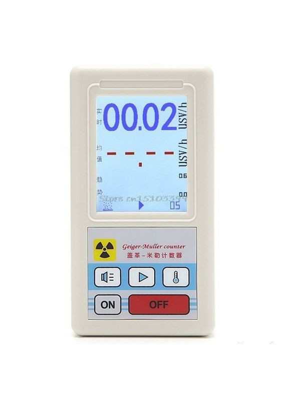 Радиационный дозиметр – ZGKPDQ BR-6 (Kailishen GB188), счетчик гейгера, радиометр, 135х70х40 мм. белый China (326794467)