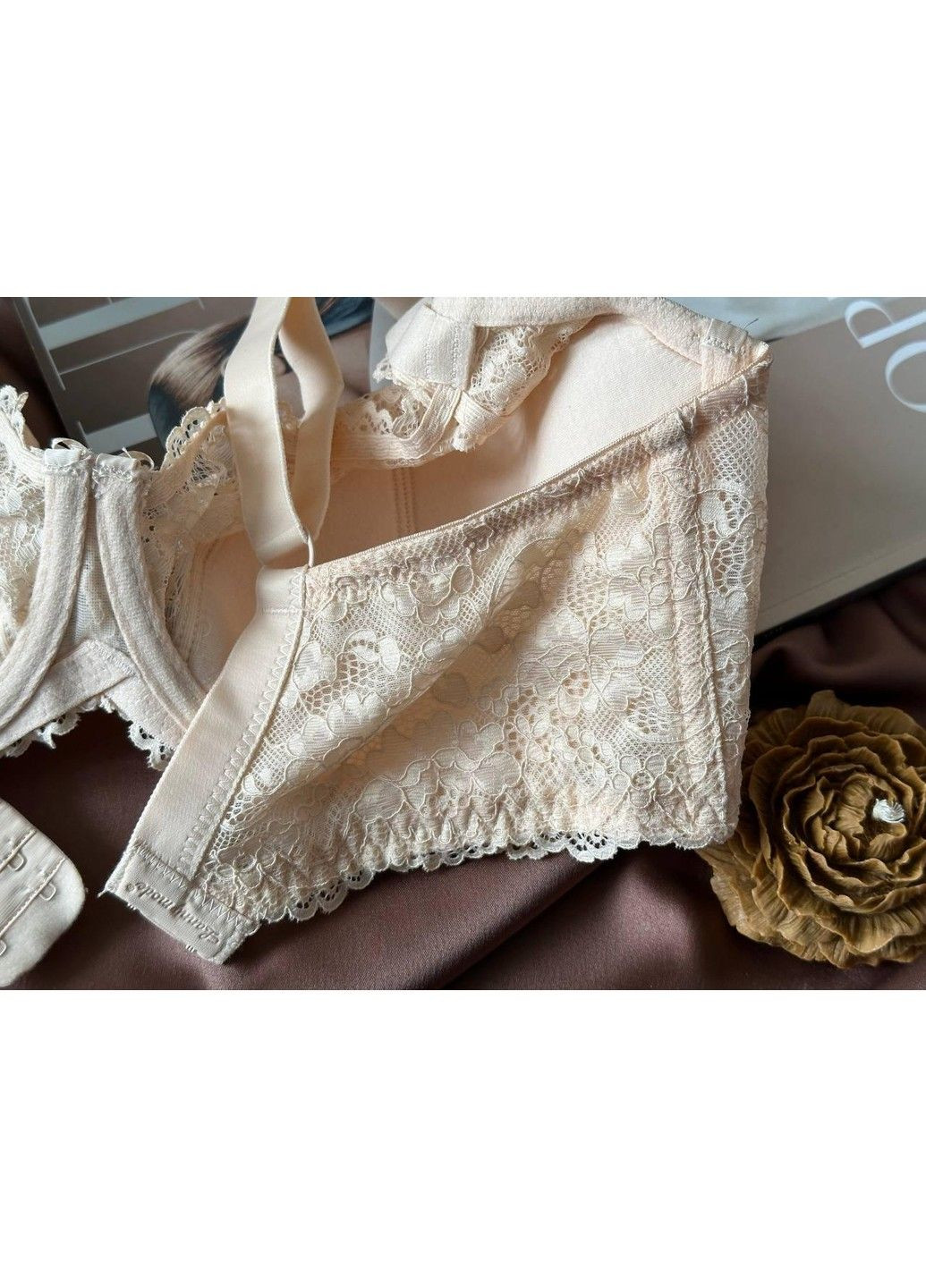 Бежевий бюстгальтер з м'яким поролоном 11676 бежевий Lanny Mode