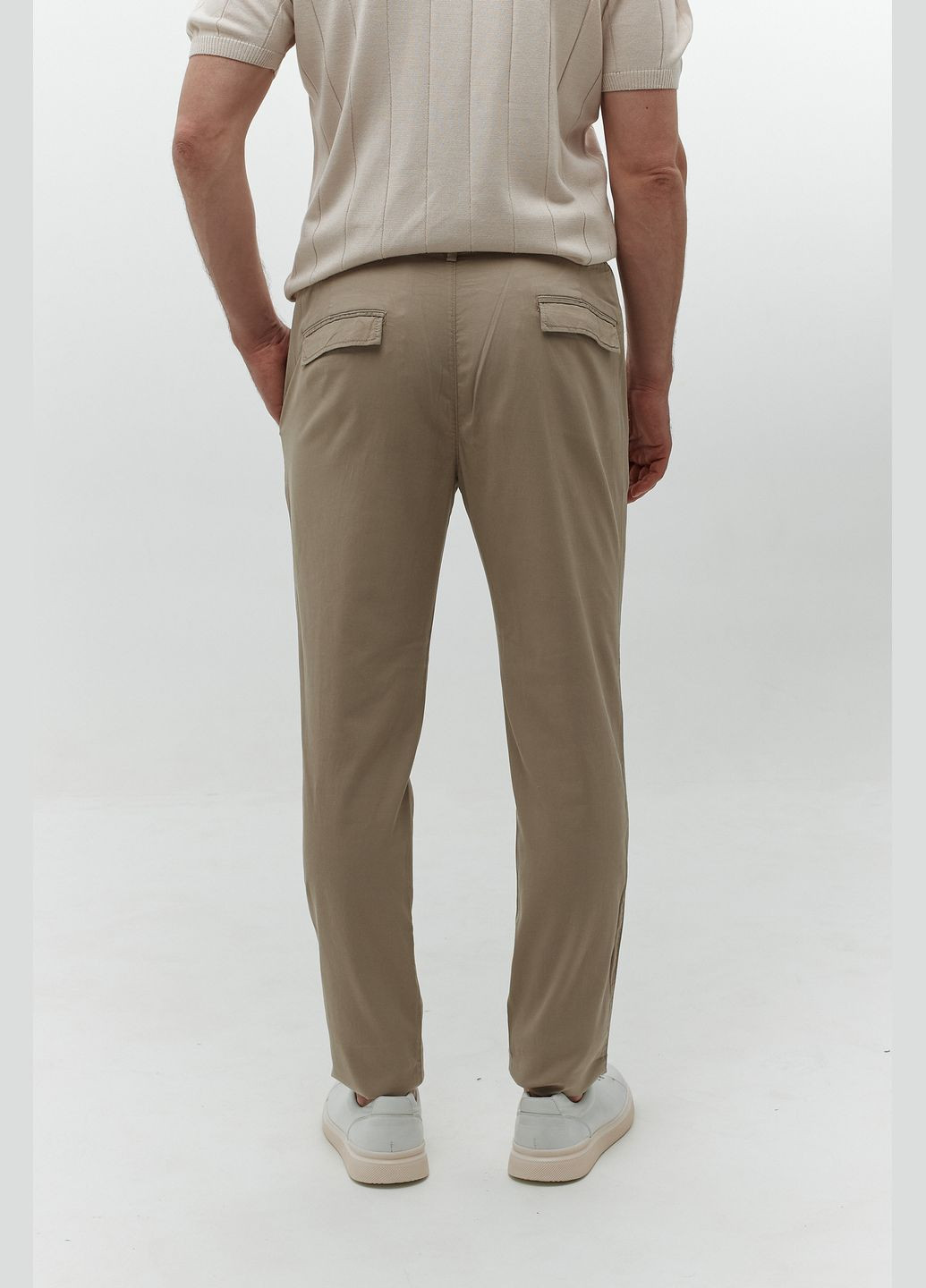 Бежевые демисезонные чиносы брюки NAVI