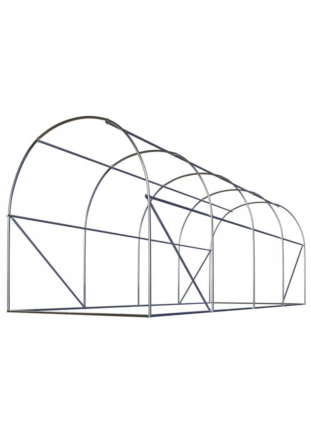 Садова теплиця з вікнами 9m2 Біла = 450х200х200 см (4972-A) Plonos (316390367)