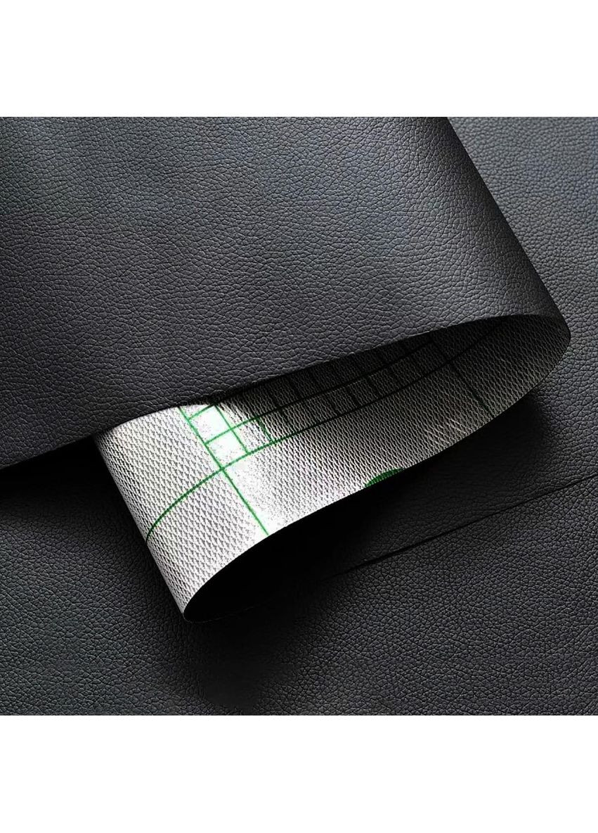 Самоклеющаяся экокожа в рулоне 1.37х1м х 0.5мм Черный SW-00001358 Sticker Wall (358524783)