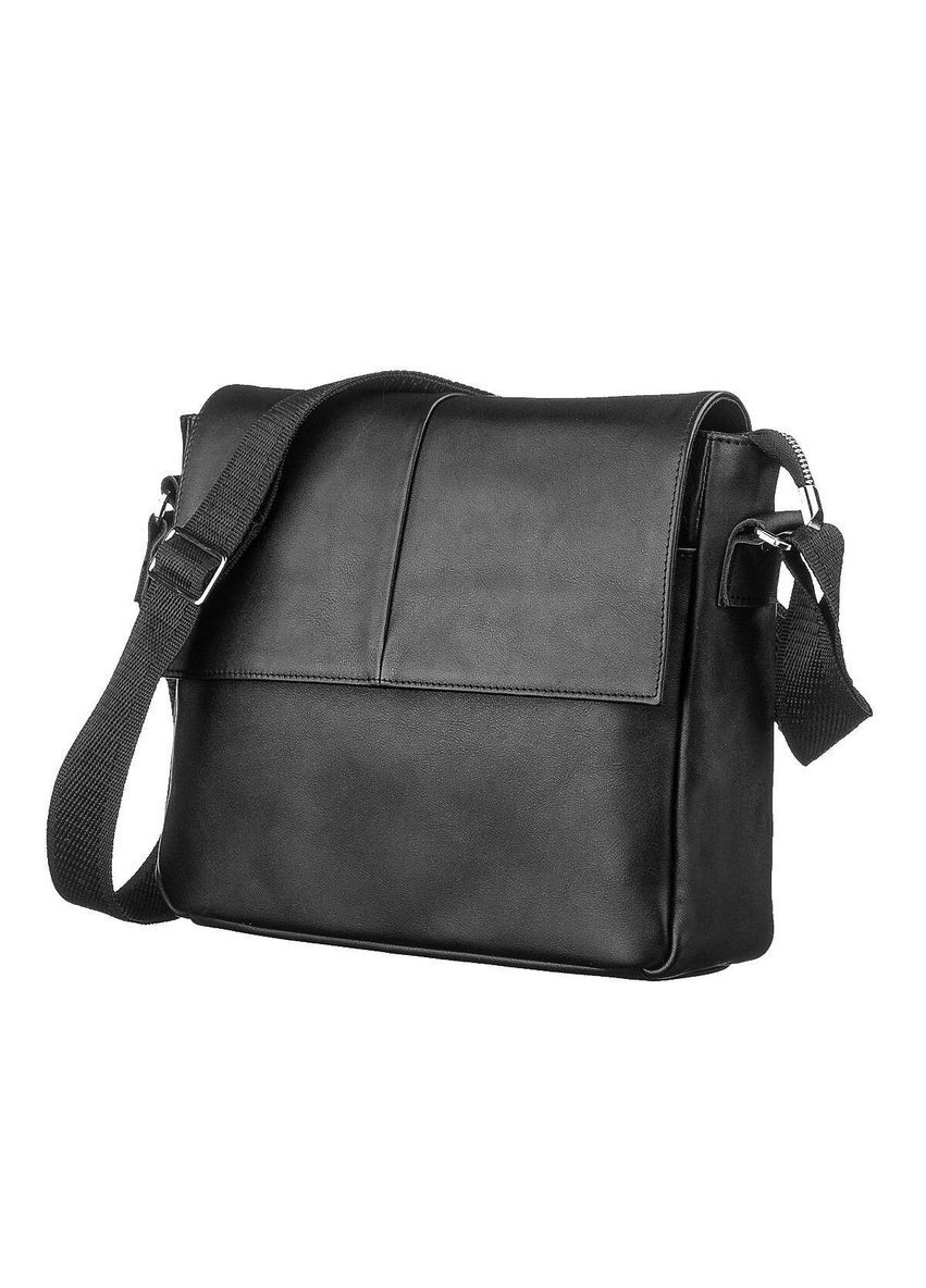 Сумка 00858 шкіряна Чорна Shvigel (366880567)