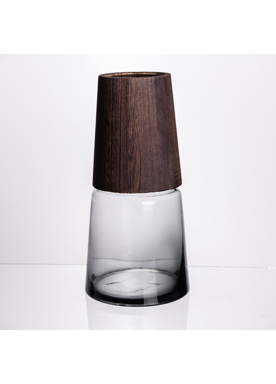 Ваза для цветов круглая стеклянная 28(см) декоративная HP-19-161-2. Yiwu (368718011)