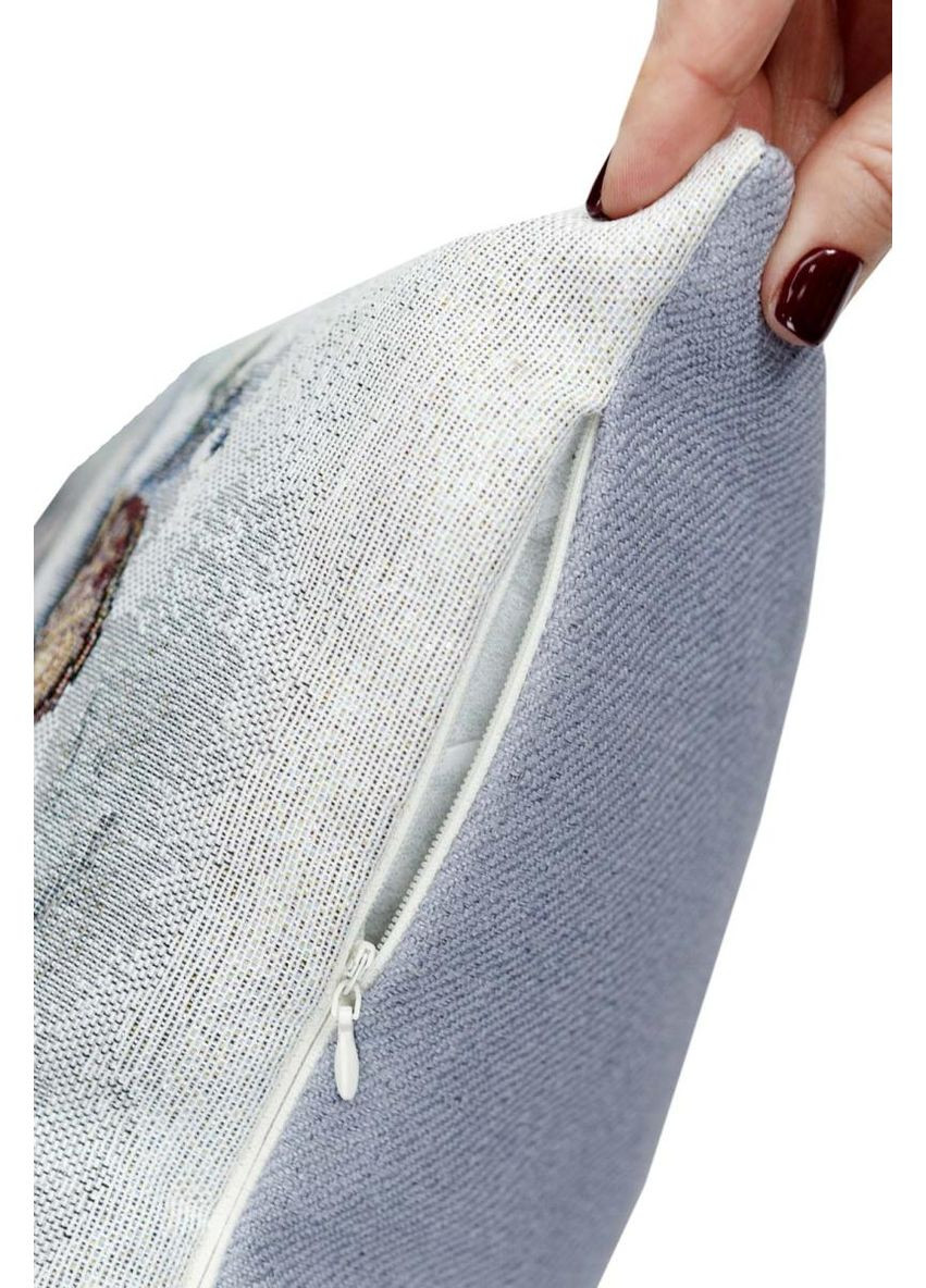 Декоративная наволочка Сказочные гномы 45х45 см для новогоднего декора стильный подарок ProDobro (369377918)