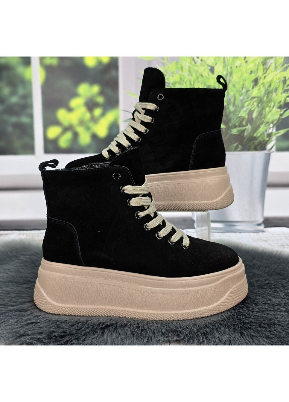 Черевики жіночі зимові з натуральної замші ITTS (365718545)