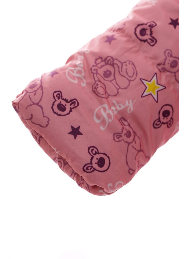 Комбінезон на хутрі для дівчинки зірочка з принтом ведмедиків baby рожевий 80 см (54540) BABYKROHA (366880388)
