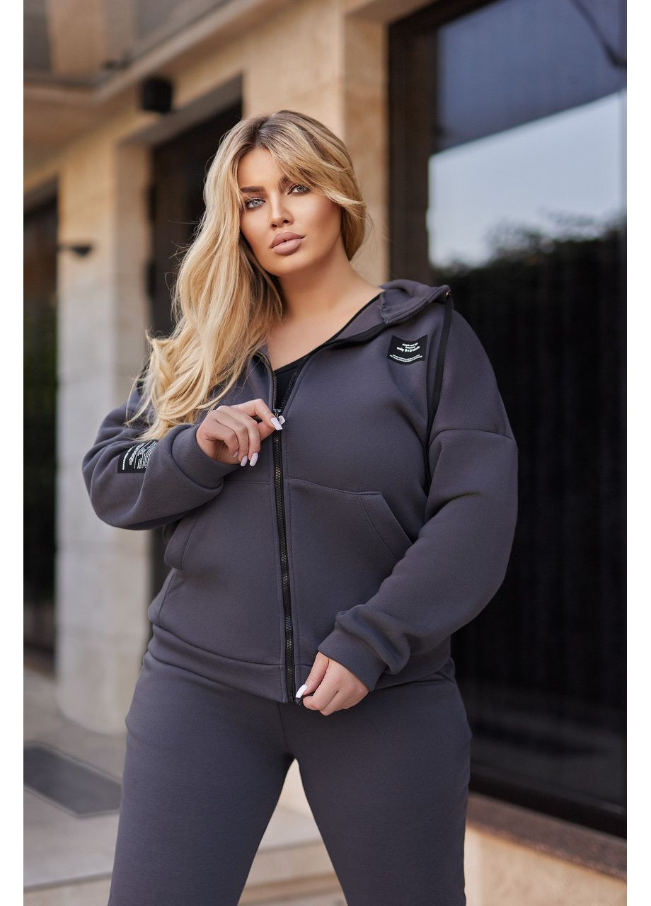 Жіночий спортивний костюм з нашивками Fashion (360769183)