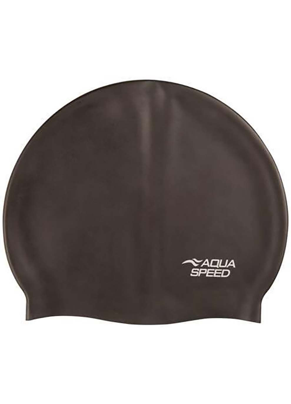 Шапочка для плавания MONO XL 3869 черный Aqua Speed (302249781)