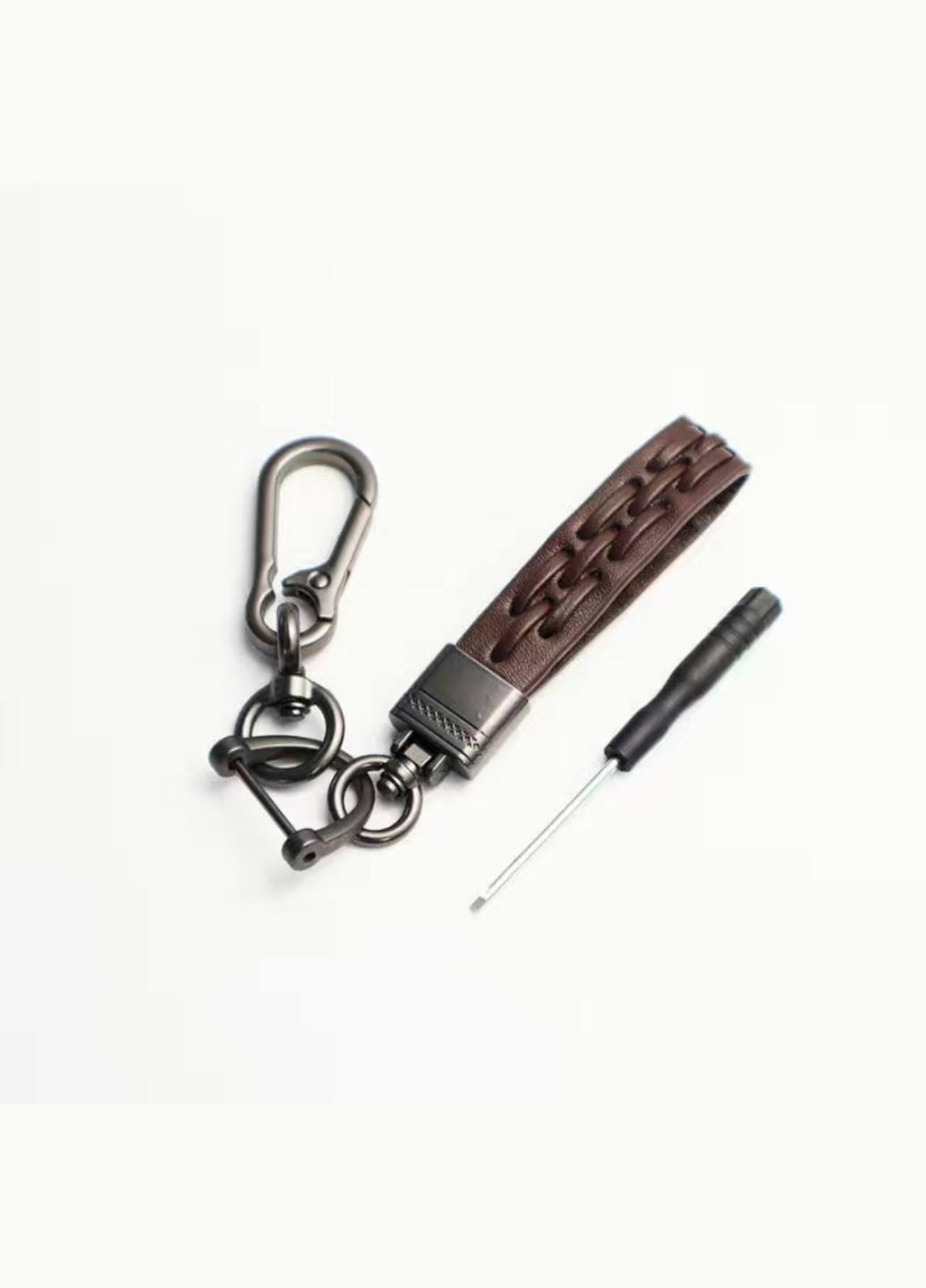 Брелок для ключей кожаный плетенный No Brand (292260783)