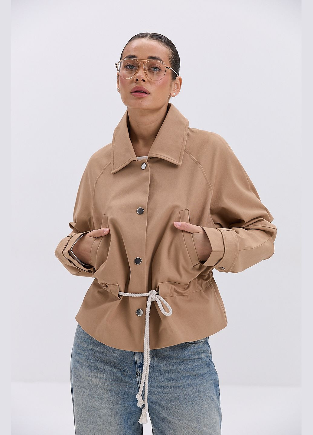 Женская ветровка с кулиской на талии Arjen (319311960}