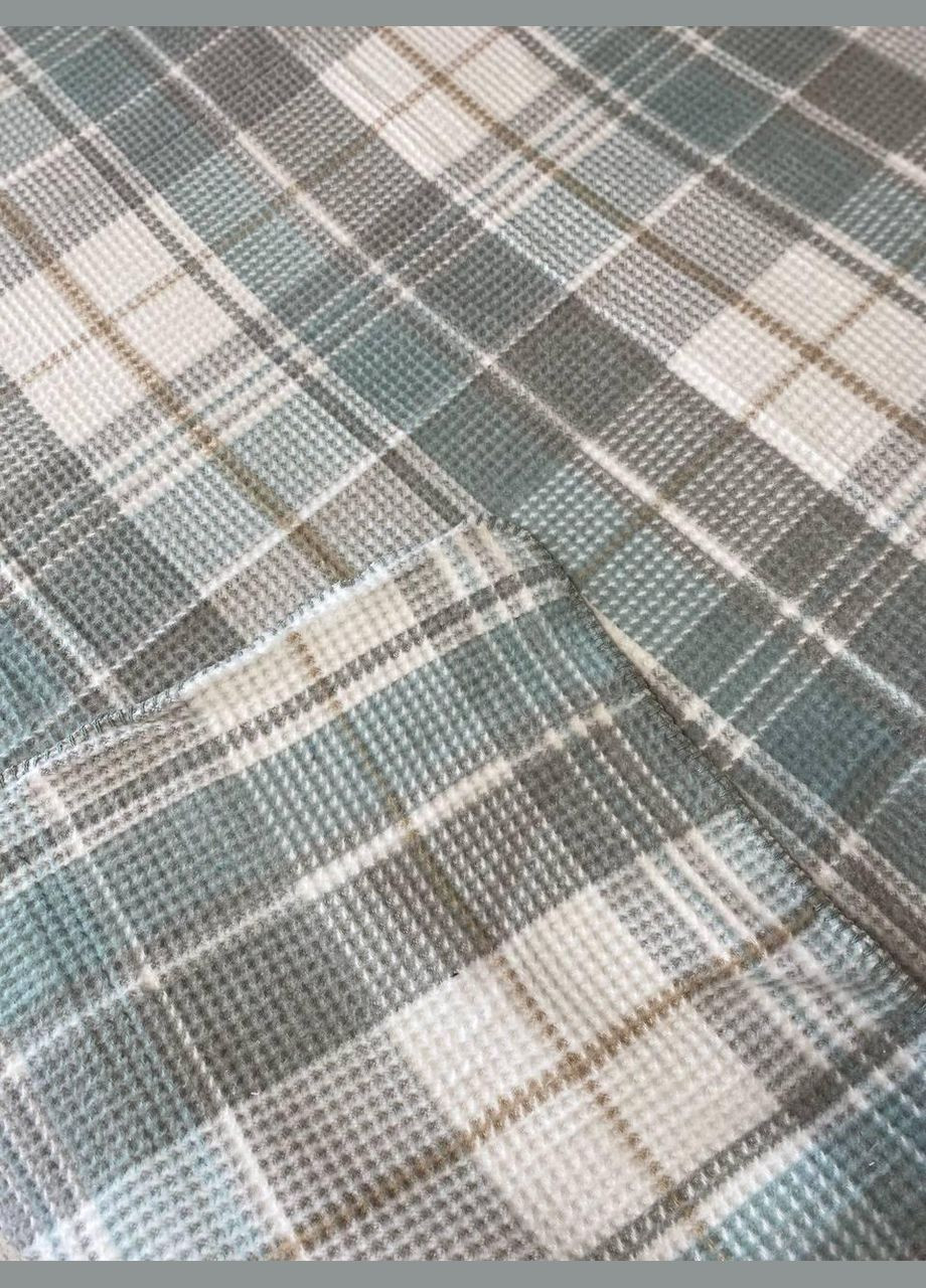 Плед Бавовна 180х220 Двоспальне Сірий (П4К-Aksu-001-03) No Brand (308754812)