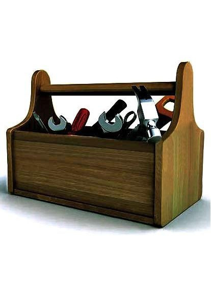 Ящик-переноска для інструментів з дерева Ювентус мускат (ЯДИ-001207) No Brand (328912395)