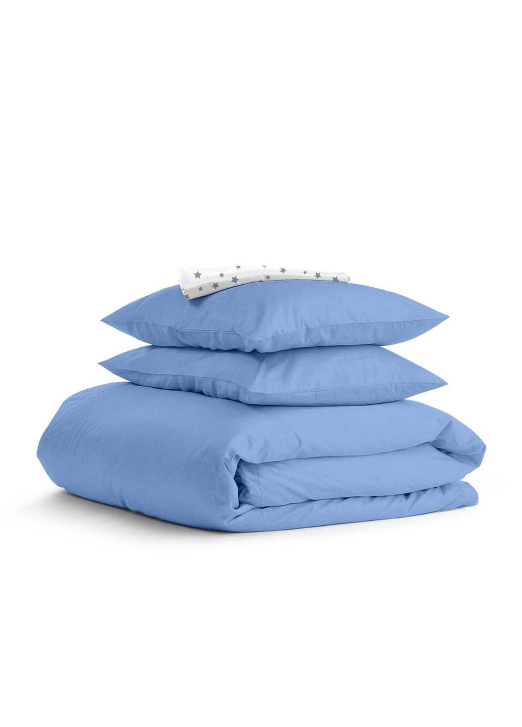 Двоспальна постіль з простирадлом на гумці Wave CS10 180х220 см Cosas (307475565)