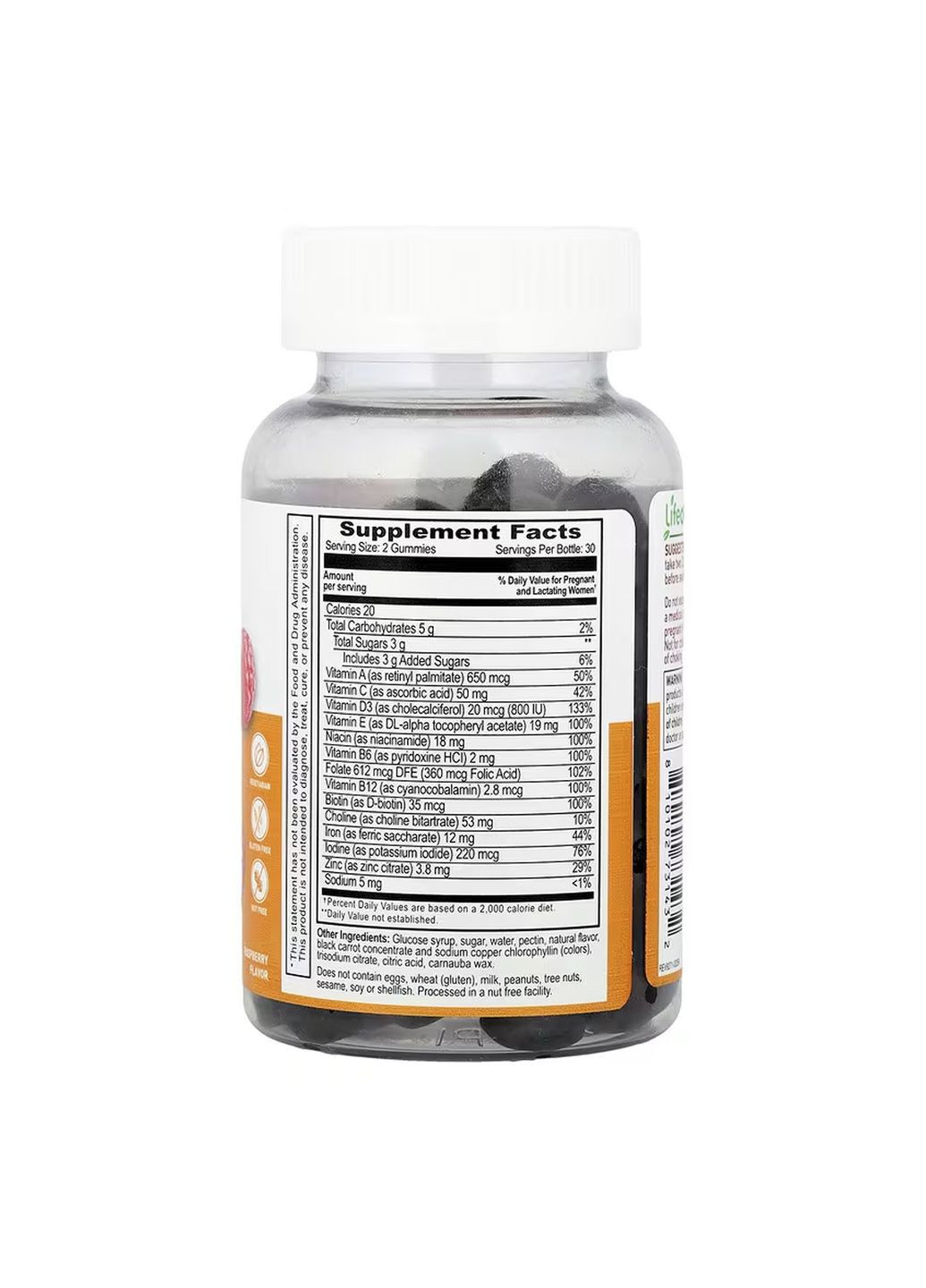 Мультивітаміни для вагітних Postnatal 60 жувальних цукерок здоров'я мами і плода Lifeable (371645602)