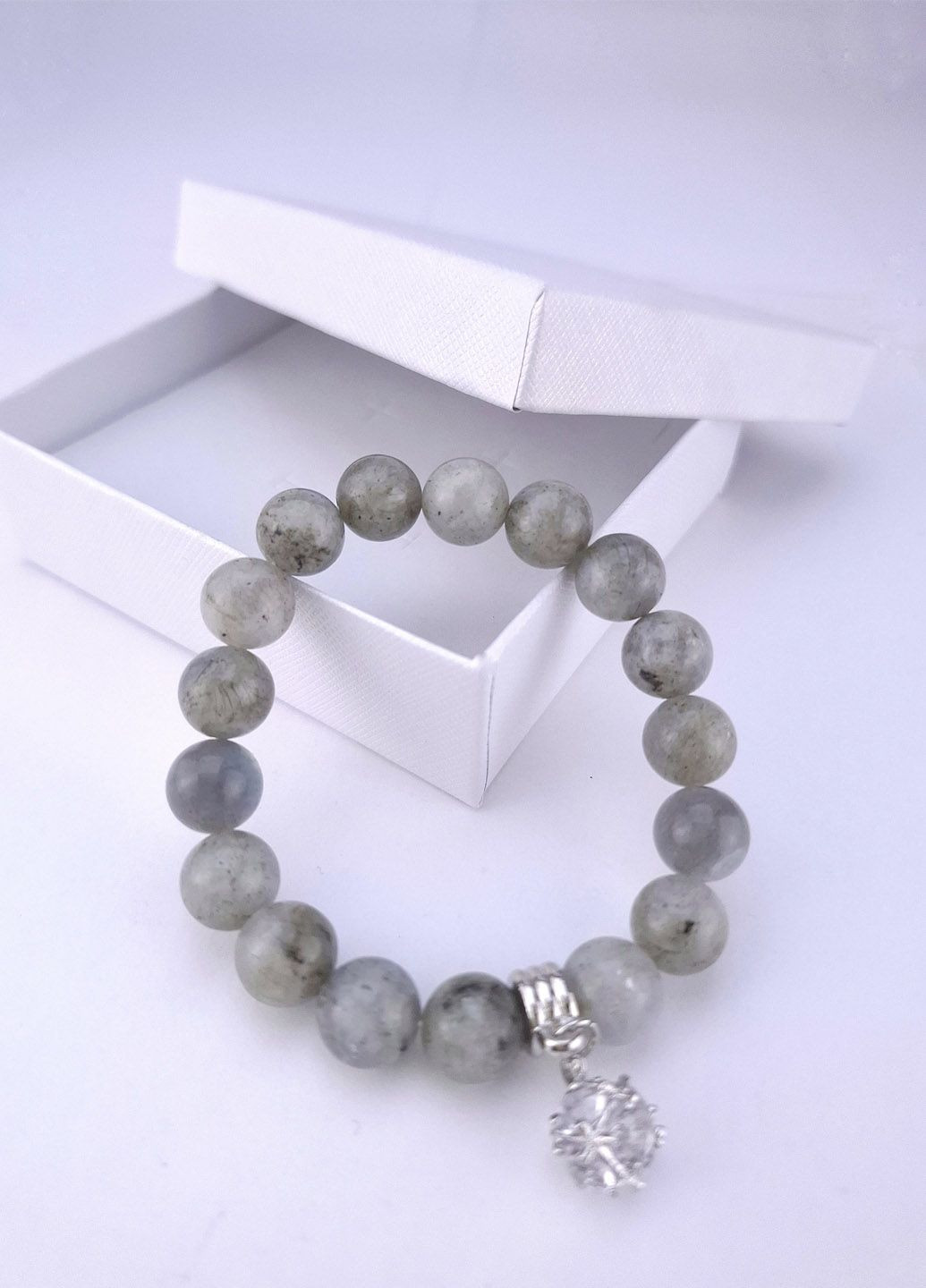 Браслет натуральний камінь лабрадор 10мм Luvete (324392078)