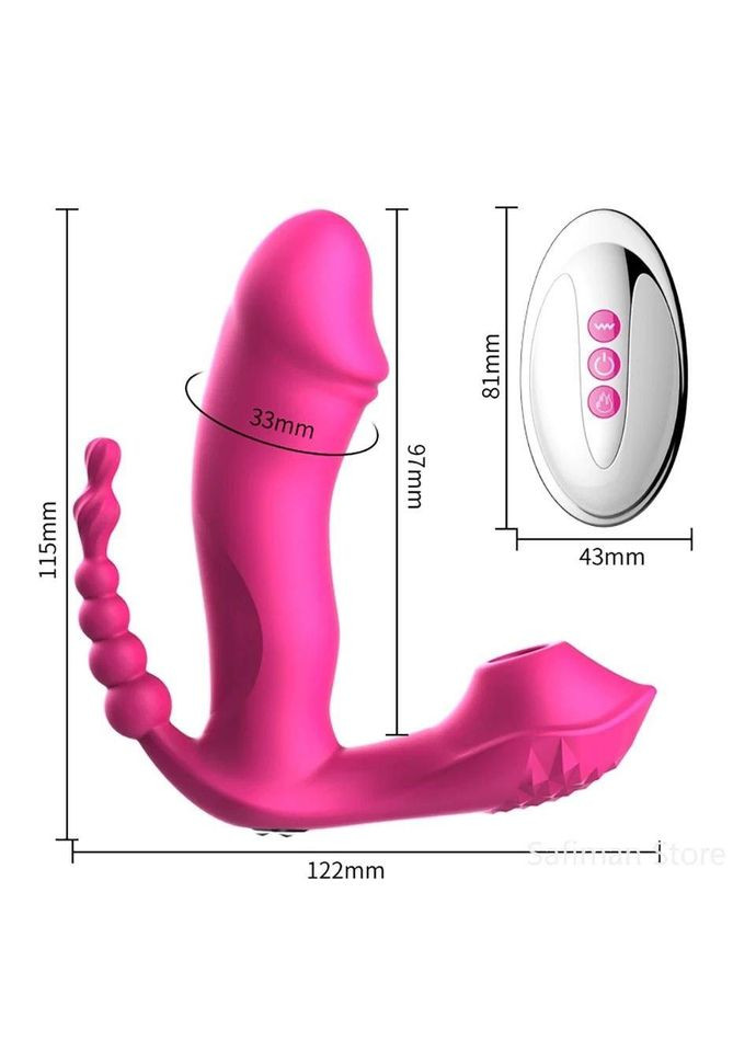 Кліторальний вібратор метелик для жінок — стимулятор точки G анальний і вагінальний стимулятор No Brand (340914283)