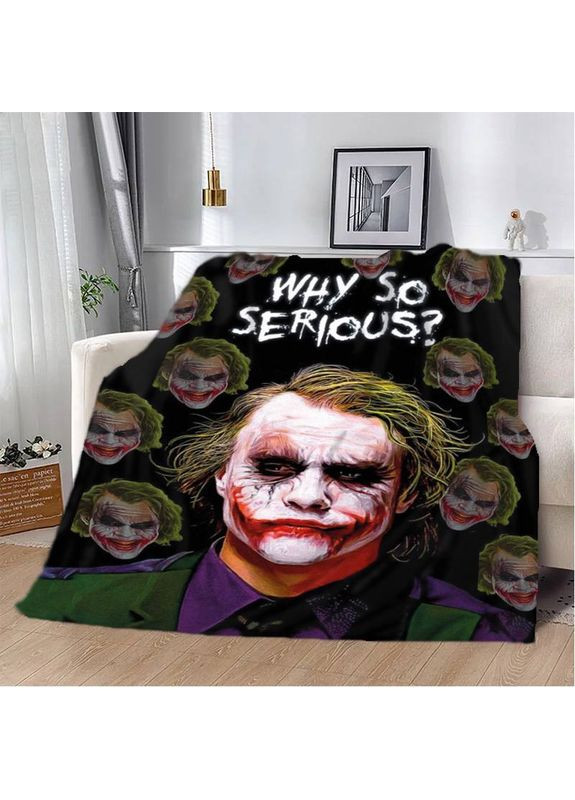 Плед 3D Джокер Why so serious? 11606 160х200 см FlexDress (368763535)
