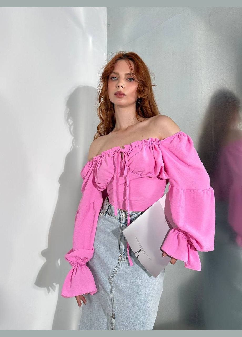 Малиновая женская блузка оверсайз Avanti