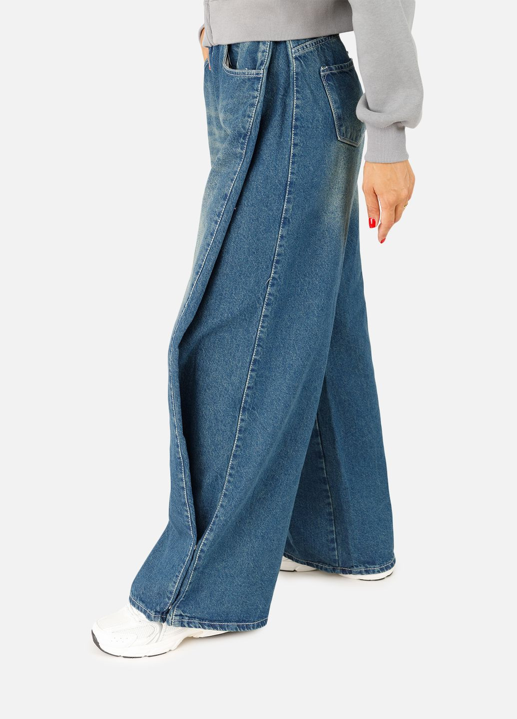 Женские джинсы-baggy цвет синий CB-00257431 Zarxlife - (309000670)