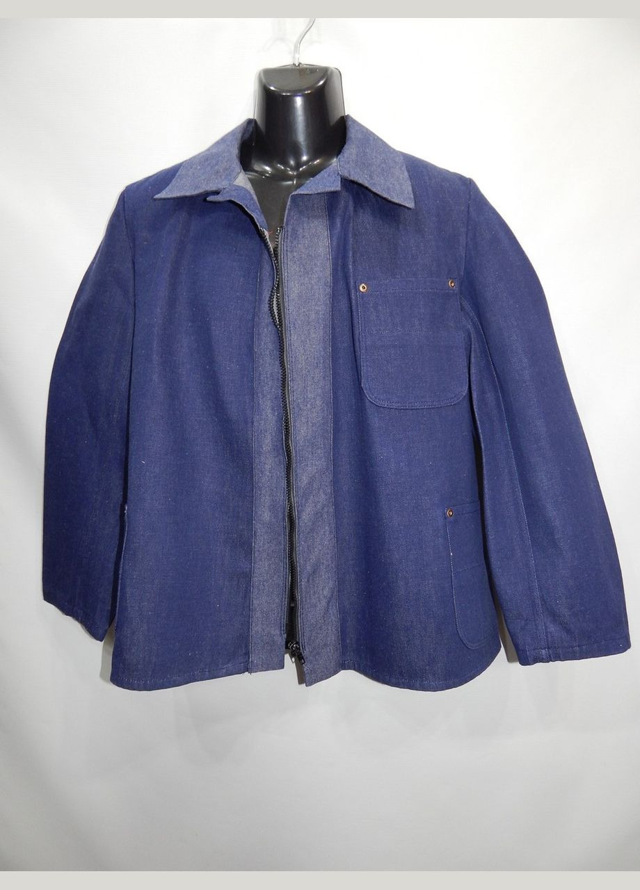 Синяя демисезонная куртка мужская джинсовая рабочая демисезонная р.50-52 037мрк (только в указанном размере, только 1 шт.) No Brand