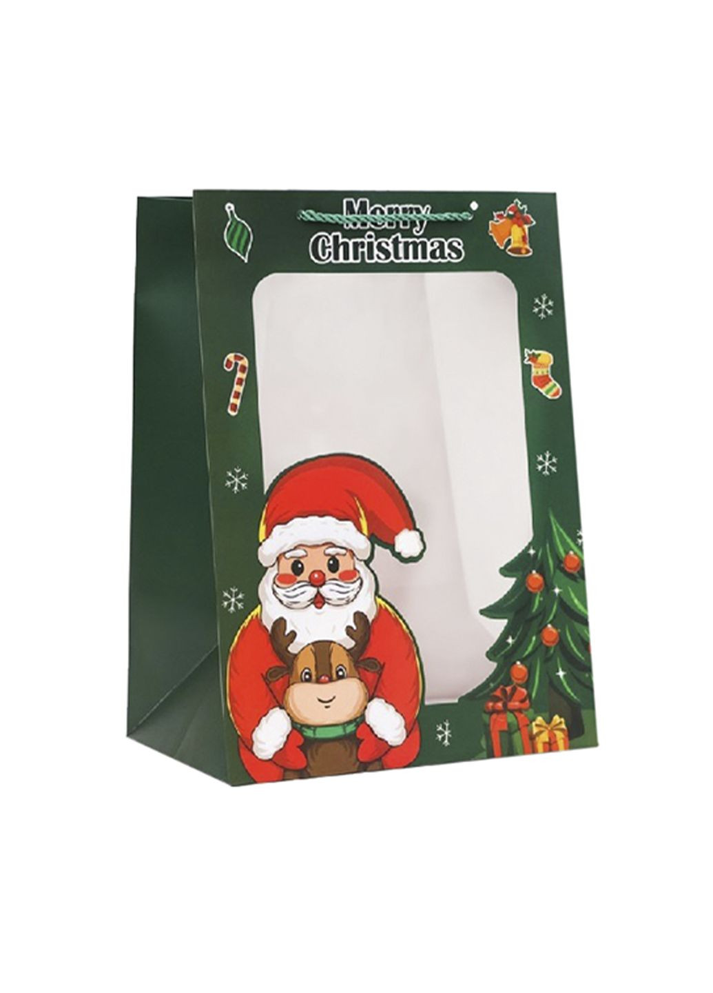 Пакет новорічний паперовий - "New Year" колір різнокольоровий CB-00264983 No Brand (319084345)